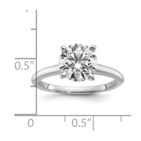 14kw 2ct Cert Lab Grown Diamond VS/SI+ G+ Round Comp Solitaire Eng Ring