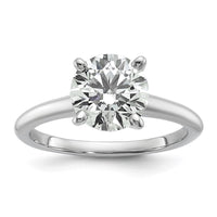 14kw 2ct Lab Grown Diamond VS/SI+ G+ Round Comp Solitaire Eng Ring