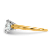 14ktt 2ct Cert Lab Grown Diamond VS/SI+ G+ Round Comp Solitaire Eng Ring