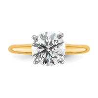 14ktt 2ct Lab Grown Diamond VS+ F+ Round Comp Solitaire Eng Ring