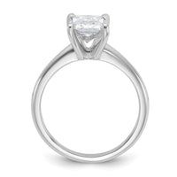 14kw 2ct Cert Lab Grown Dia VS/SI+ G+ Radiant Solitaire Comp Eng Ring