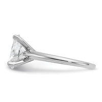 14kw 2 1/4ct Lab Grown Diamond VS/SI+ G+ Oval Comp Solitaire Eng Ring