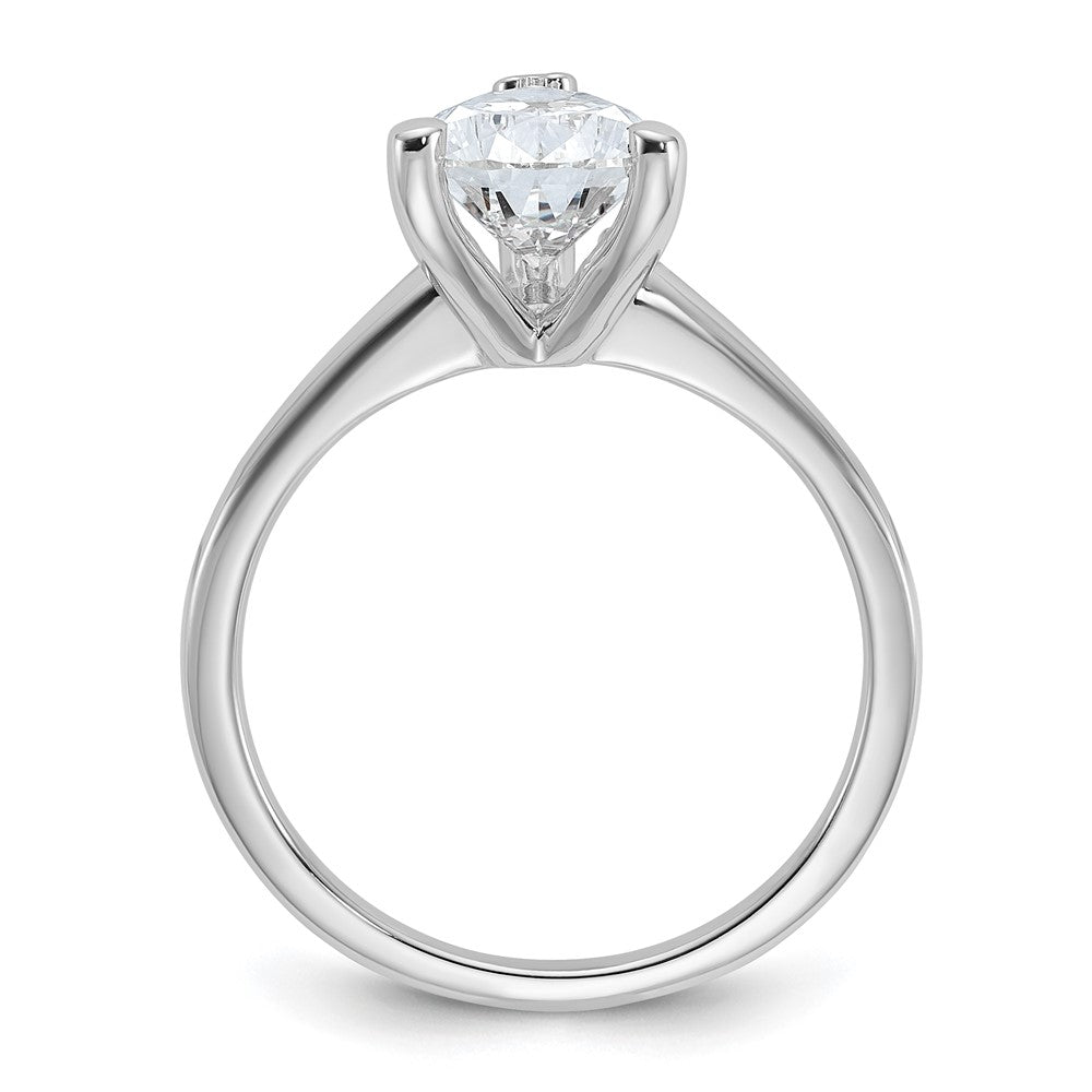 14kw 2 1/4ct Lab Grown Diamond VS/SI+ G+ Pear Solitaire Comp Eng Ring