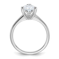 14kw 2 1/4ct Cert Lab Grown Diamond VS/SI+ G+ Pear Solitaire Comp Eng Ring