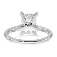 14kw 2 1/4ct Cert Lab Grown Dia VS/SI+ G+ Radiant Solitaire Comp Eng Ring