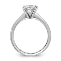 14kw 2 1/2ct Lab Grown Diamond VS/SI+ G+ Cushion Comp Solitaire Eng Ring