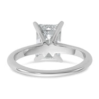 14kw 2 1/2ct Cert Lab Grown Dia VS/SI+ G+ Emerald Solitaire Comp Eng Ring