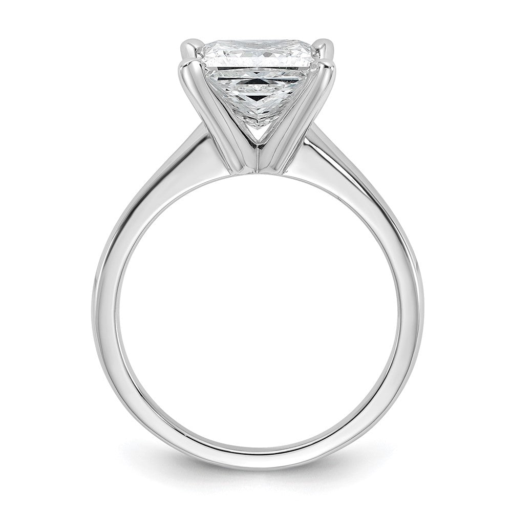 14kw 2 1/2ct Lab Grown Diamond VS/SI+ G+ Princess Comp Solitaire Eng Ring