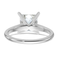 14kw 2 1/2ct Lab Grown Diamond VS/SI+ G+ Princess Comp Solitaire Eng Ring