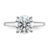 14kw 2 1/2ct Cert Lab Grown Dia VS/SI+ G+ Round Comp Solitaire Eng Ring