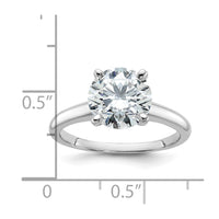 14kw 2 1/2ct Cert Lab Grown Dia VS/SI+ G+ Round Comp Solitaire Eng Ring