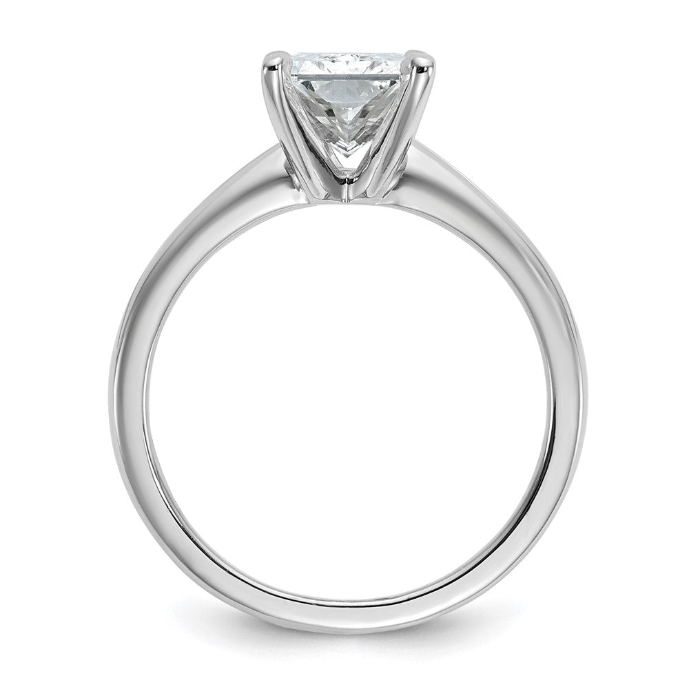 14kw 2 1/2ct Cert Lab Grown Dia VS/SI+ G+ Radiant Solitaire Comp Eng Ring