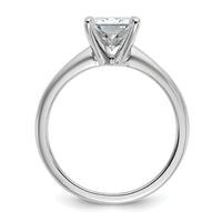 14kw 2 1/2ct Cert Lab Grown Dia VS/SI+ G+ Radiant Solitaire Comp Eng Ring