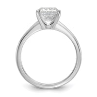 14kw 3ct Cert Lab Grown Diamond VS/SI+ G+ Emerald Solitaire Comp Eng Ring