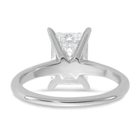 14kw 3ct Lab Grown Diamond VS/SI+ G+ Emerald Solitaire Comp Eng Ring