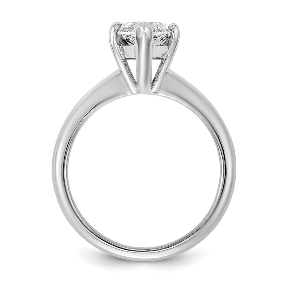 14kw 3ct Lab Grown Diamond VS/SI+ G+ Marquise Solitaire Comp Eng Ring