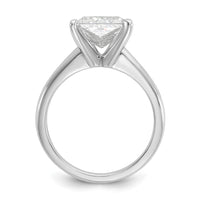 14kw 3ct Cert Lab Grown Diamond VS+ F+ Oval Comp Solitaire Eng Ring
