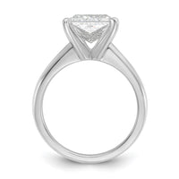 14kw 3ct Lab Grown Diamond VS/SI+ G+ Princess Comp Solitaire Eng Ring
