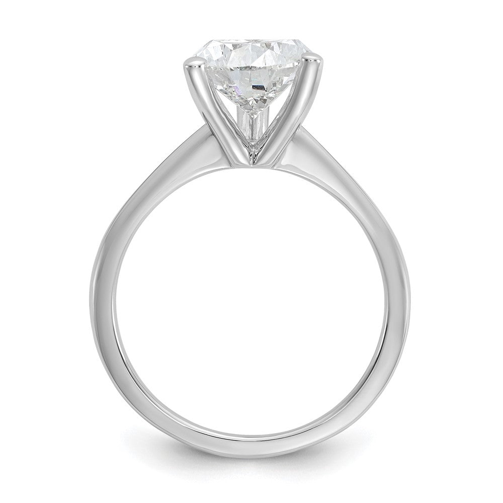 14kw 3ct Cert Lab Grown Diamond VS+ F+ Pear Solitaire Comp Eng Ring