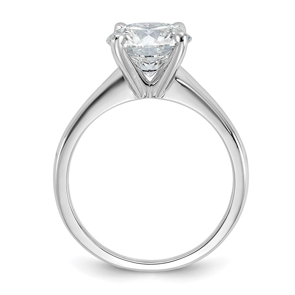 14kw 3ct Cert Lab Grown Diamond VS+ F+ Round Comp Solitaire Eng Ring