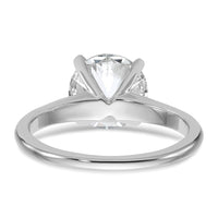 14kw 3ct Cert Lab Grown Diamond VS+ F+ Round Comp Solitaire Eng Ring