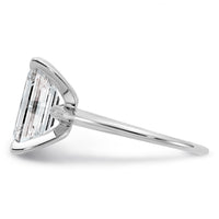14kw 4ct Cert Lab Grown Diamond VS/SI+ G+ Emerald Solitaire Comp Eng Ring