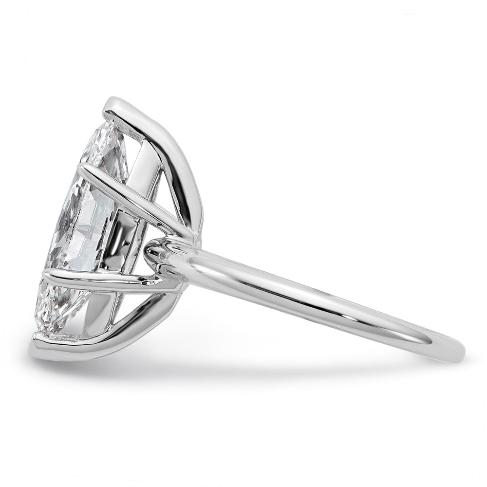 14kw 4ct Cert Lab Grown Dia VS/SI+ G+ Marquise Solitaire Comp Eng Ring