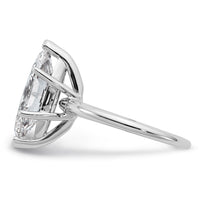 14kw 4ct Cert Lab Grown Dia VS/SI+ G+ Marquise Solitaire Comp Eng Ring