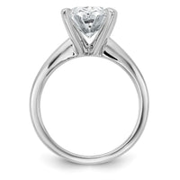 14kw 4ct Cert Lab Grown Diamond VS/SI+ G+ Oval Comp Solitaire Eng Ring