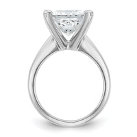 14kw 4ct Cert Lab Grown Diamond VS/SI+ G+ Princess Comp Solitaire Eng Ring