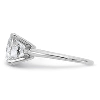 14kw 4ct Lab Grown Diamond VS/SI+ G+ Round Comp Solitaire Eng Ring