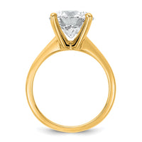 14ktt 4ct Cert Lab Grown Diamond VS/SI+ G+ Round Comp Solitaire Eng Ring