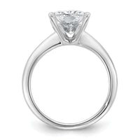 14kw 4ct Cert Lab Grown Diamond VS+ F+ Radiant Solitaire Comp Eng Ring