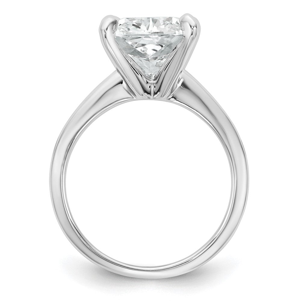 14kw Cert Lab Grown Dia VS+ F+ Cushion Solitaire Engagement Ring