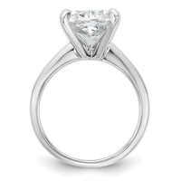 14kw Cert Lab Grown Dia VS+ F+ Cushion Solitaire Engagement Ring