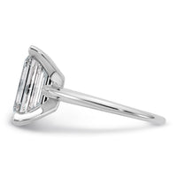 14kw 5ct Cert Lab Grown Diamond VS/SI+ G+ Emerald Solitaire Comp Eng Ring