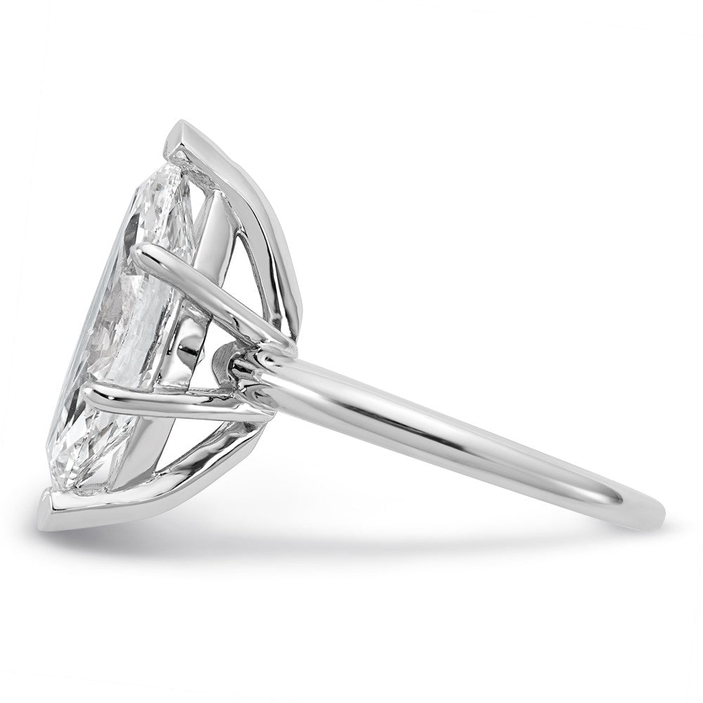 14kw 5ct Cert Lab Grown Dia VS/SI+ G+ Marquise Solitaire Comp Eng Ring