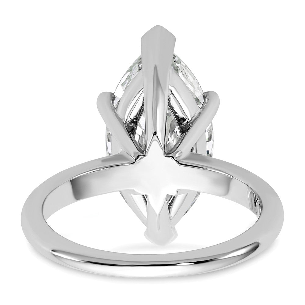 14kw 5ct Cert Lab Grown Dia VS/SI+ G+ Marquise Solitaire Comp Eng Ring