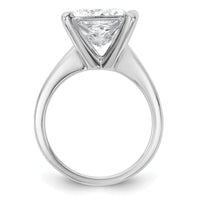14kw 5ct Cert Lab Grown Diamond VS/SI+ G+ Princess Comp Solitaire Eng Ring