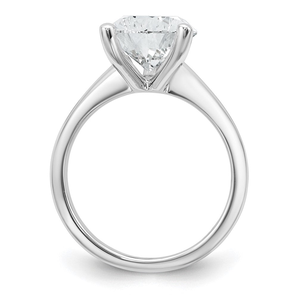 14kw 5ct Cert Lab Grown Diamond VS/SI+ G+ Pear Solitaire Comp Eng Ring