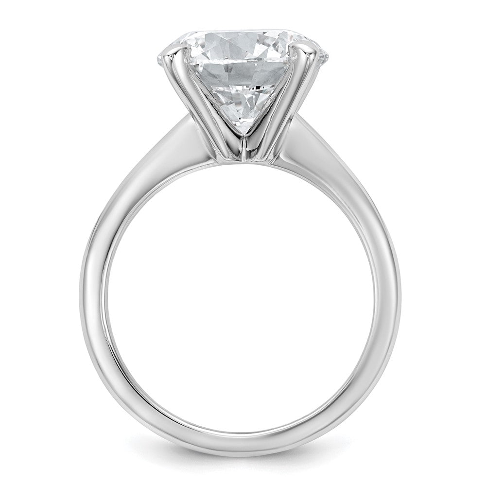 14kw 5ct Cert Lab Grown Diamond VS+ F+ Round Comp Solitaire Eng Ring
