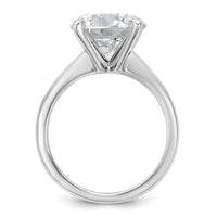 14kw 5ct Cert Lab Grown Diamond VS+ F+ Round Comp Solitaire Eng Ring