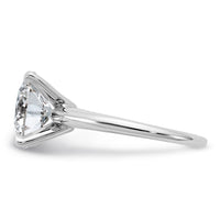 14kw 5ct Cert Lab Grown Diamond VS/SI+ G+ Round Comp Solitaire Eng Ring