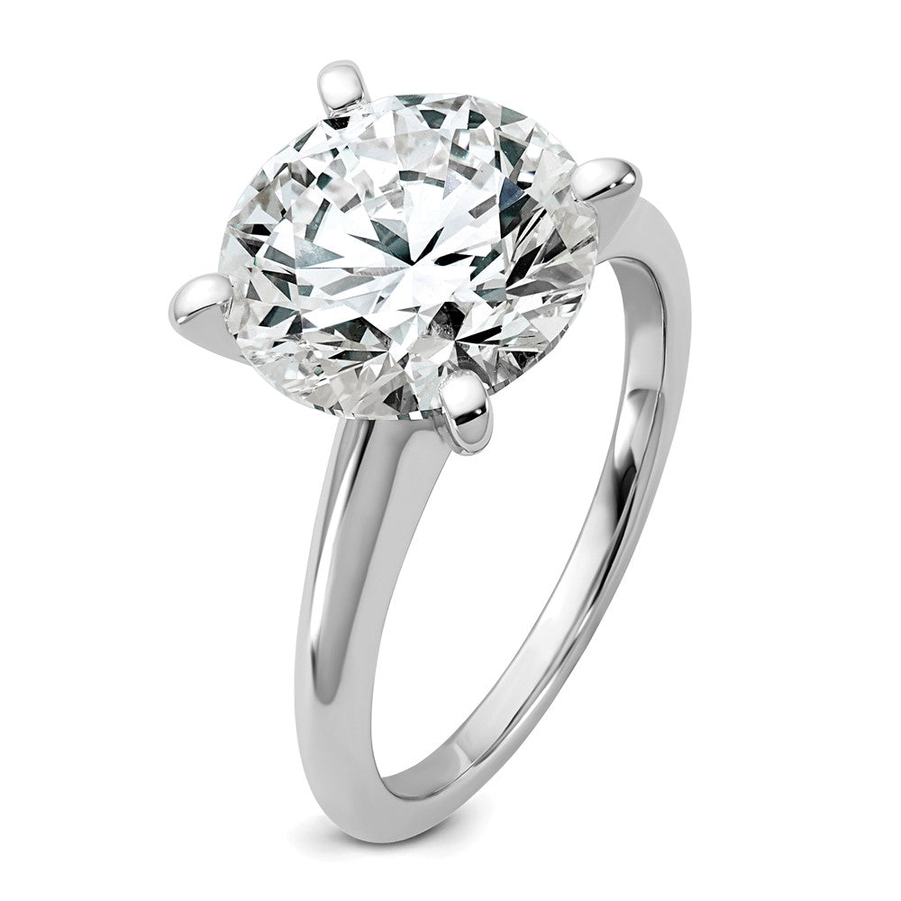 14kw 5ct Cert Lab Grown Diamond VS/SI+ G+ Round Comp Solitaire Eng Ring