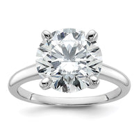 14kw 5ct Cert Lab Grown Diamond VS/SI+ G+ Round Comp Solitaire Eng Ring