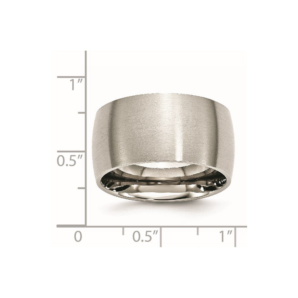 Stainless Steel Brushed 12mm Half Round Band