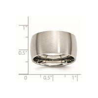 Stainless Steel Brushed 12mm Half Round Band