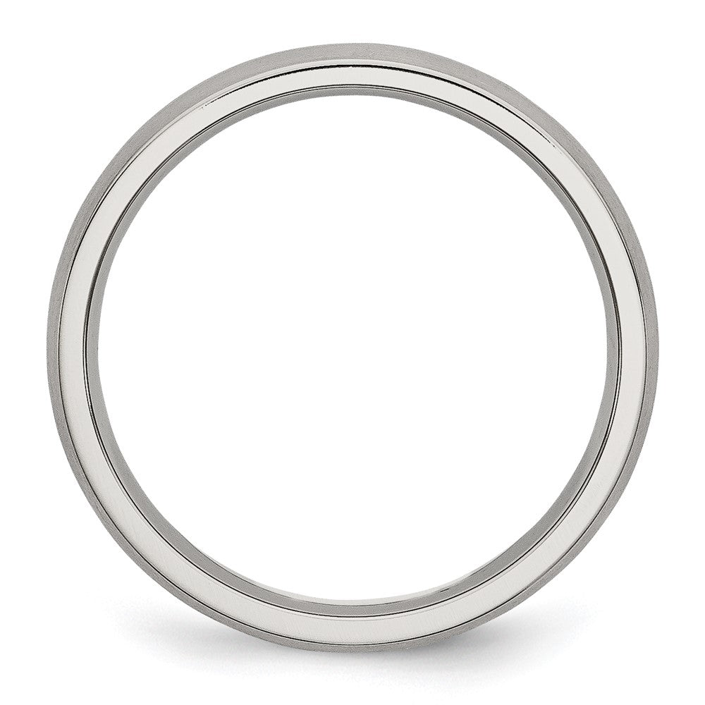 Stainless Steel Brushed 4mm Half Round Band