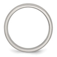 Stainless Steel Brushed 5mm Half Round Band
