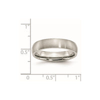 Stainless Steel Brushed 5mm Half Round Band